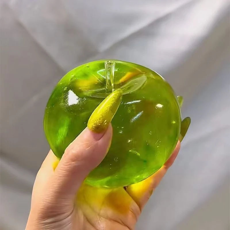 TPR Soft Apple Squeeze Maltose Slow Rebound Toy Fidget Squeeze Stress Relief Toy