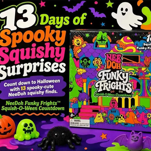 Halloween Party Spooky Squishy Toys, Slow‑Rise Stress Relief Toys, Creepy Mini Squeeze Vent Fidget Toys (Pop‑Surprise Advent Box