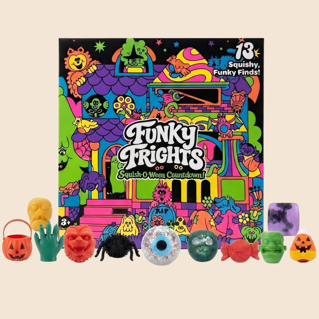 Halloween Party Spooky Squishy Toys, Slow‑Rise Stress Relief Toys, Creepy Mini Squeeze Vent Fidget Toys (Pop‑Surprise Advent Box